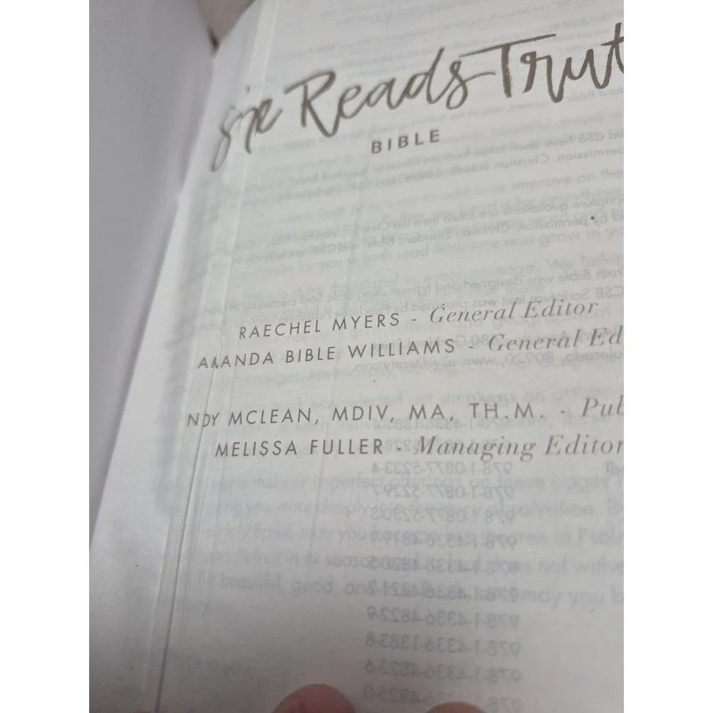 CSB She Reads Truth Bible, Indexed Pink Cover With Damages Read Desc.see Picture